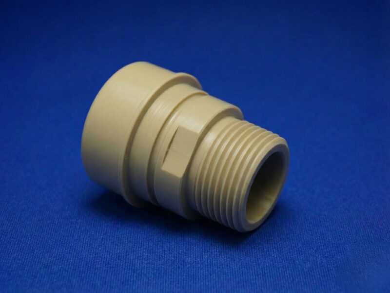 PEEK複合旋盤加工品（特殊継手）